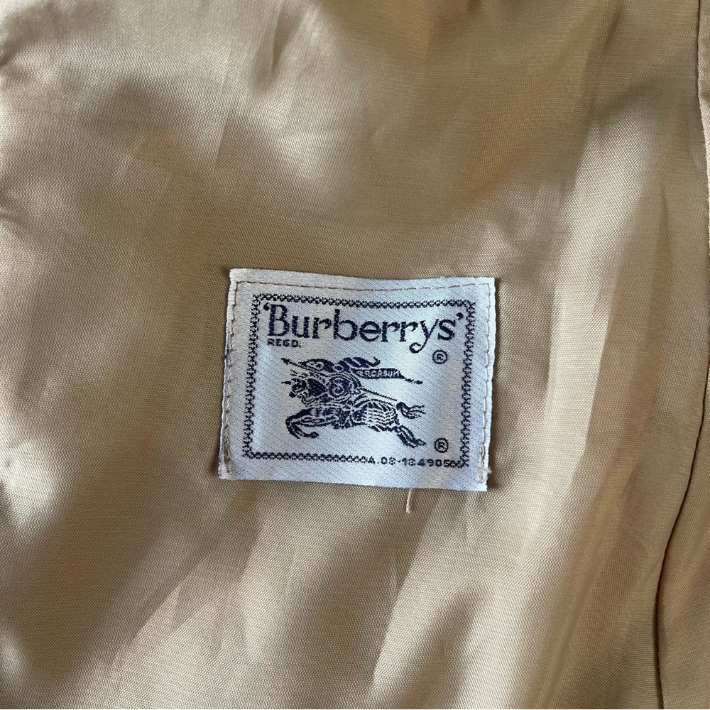 Vintage Burberry Burberry’s Floral Cropped Linen Jacket est sz M - Picture 6 of 16
